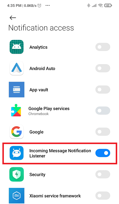 watomatic allow notifications