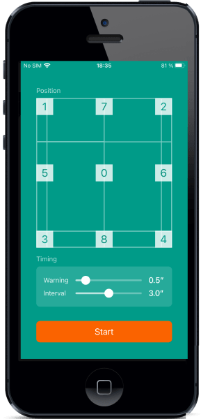 Badminton-Footwork Main Interface