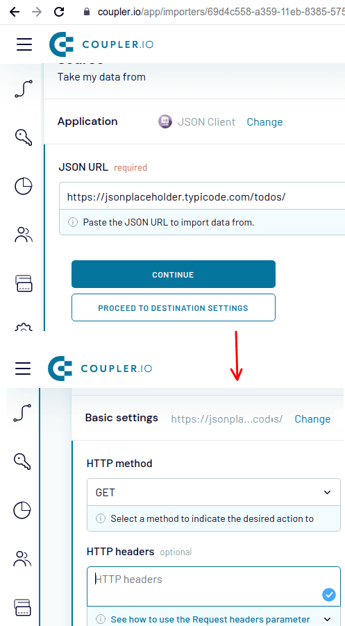 Data fetching Advanced settings