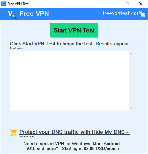 Free VPN Test UI