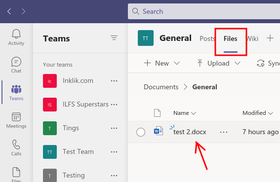 Microsoft Teams Upoad Document to Collaborate