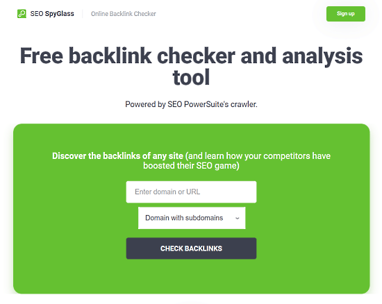 backlink checker and analysis tool