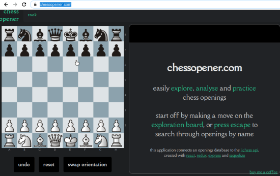 chess opener main homepage