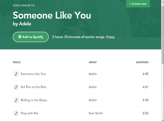 find similar songs using ai on spotify