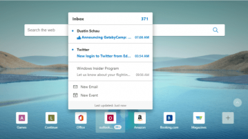 How to use Outlook Smart Tile to Check, Compose Emails in Microsoft Edge