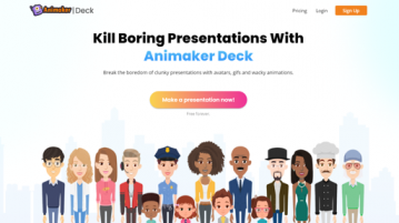 Create Animated presentations free with Avatars and Gifs: Animaker Deck