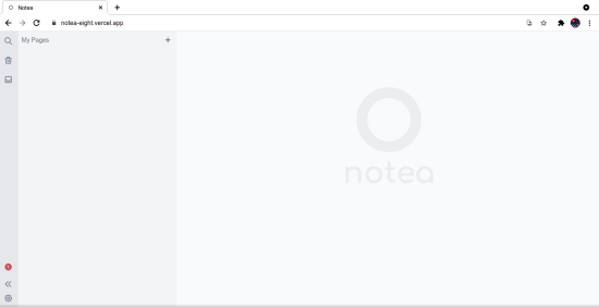 Notea blank UI