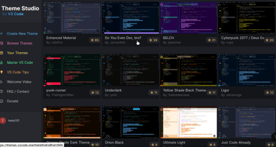 Publish Visual Studio Themes from Scratch VS Code Theme Studio