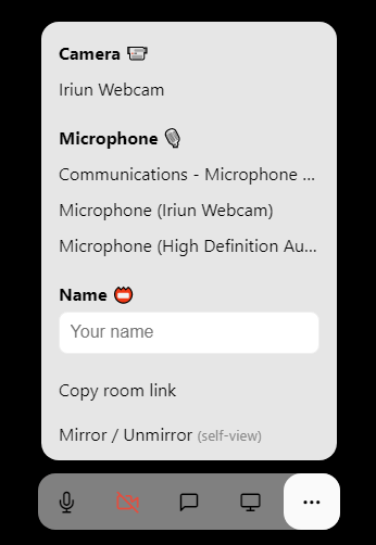 Talk Group Video Meeting Options