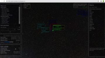 Free Inner, Outer Solar System Explorer with Realtime Simulation