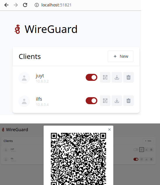 wg-easy add clients