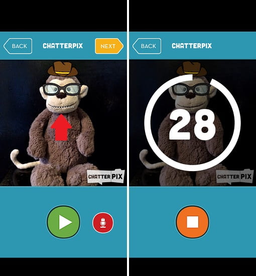 ChatterPix Kids Draw Mouth and Record Audio