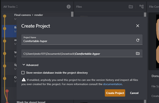 Create a project