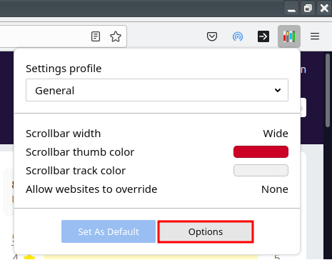 Custom Scrollbars Options