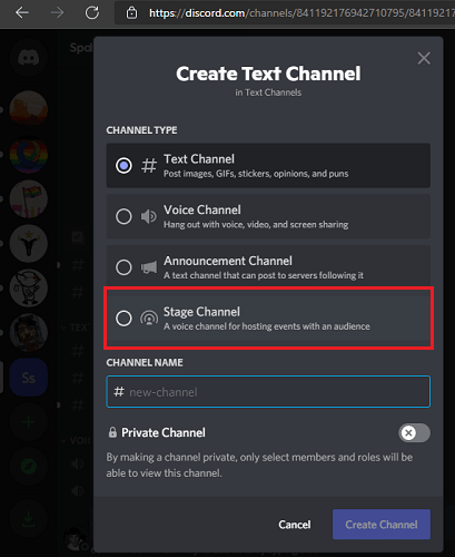 Discord Stage Channel