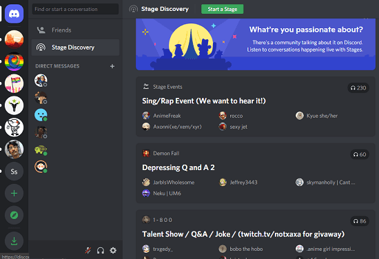 Discord Stage Discovery