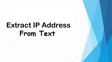 Extract IP Address from Text, JSON, CSV, HTML Files with this Website