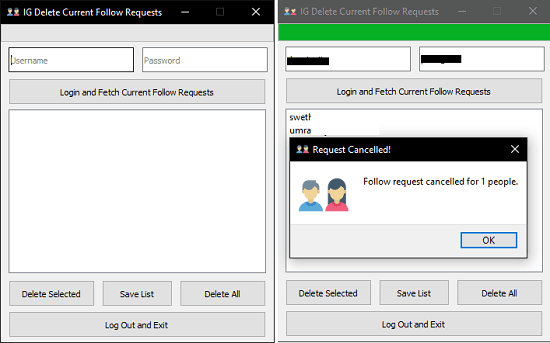 Free Software to Cancel All Sent Follow Requests on Instagram in One Go