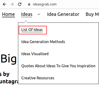 List of 3500+ Ideas