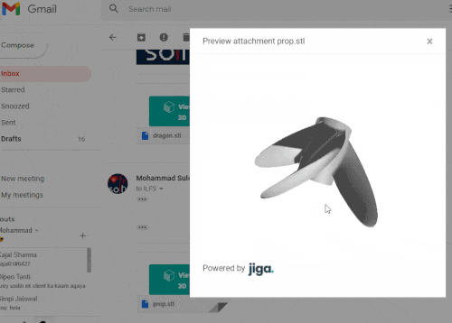 Preview 3D Models in Gmail Attachments with this Free Chrome Extension