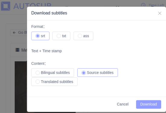 AutoSub subttiles download