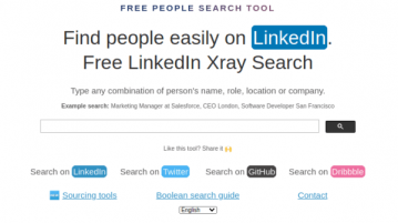 Find LinkedIn, Twitter, GitHub Profiles using this Free People Search Tool
