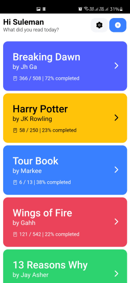 Free Digital Bookmarking app to Track Progress of your Book Reading Markee