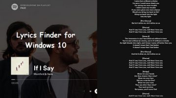 Free Lyrics Finder for Spotify, Tidal VLC, Winamp Versefy