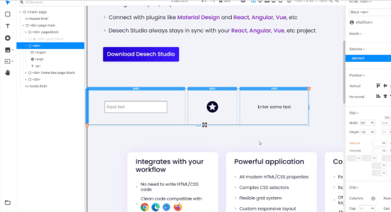 Generate HTML⁄CSS from Figma, Sketch, XD Designs Free Desech Studio