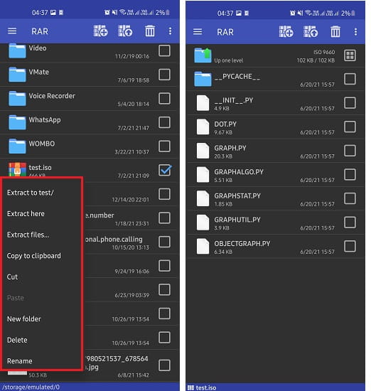 RAR Android ISO File Extractor