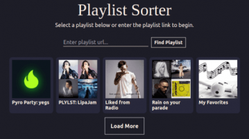 playlist Sorter List Playlists from Spotify Account