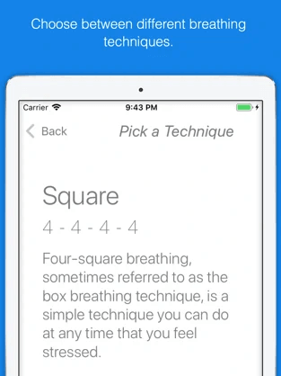 Deep Breath Training app for Android and iOS for Relaxation