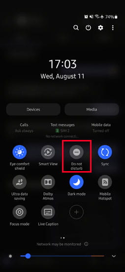 Do not Disturb Android