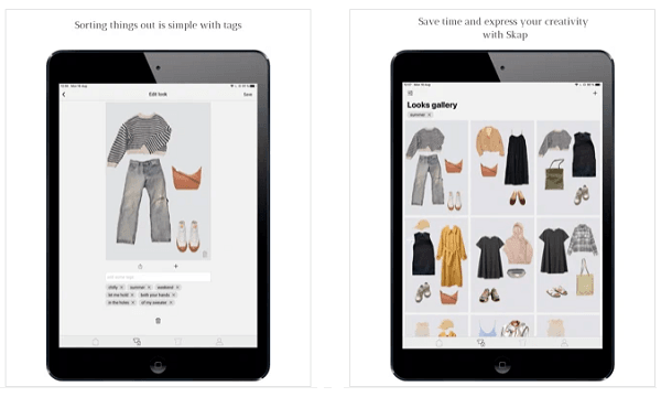 Free Digital Wardrobe iPhone App to Plan Outfits for Whole Month Skap