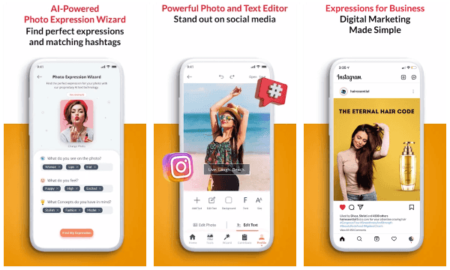Free app to Generate Captions, Hashtags for Photos using AI Cretorial