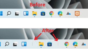 How to Add Separator Between Taskbar Items in Windows 11