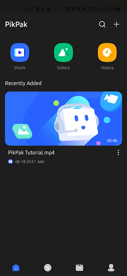 PikPak Main UI