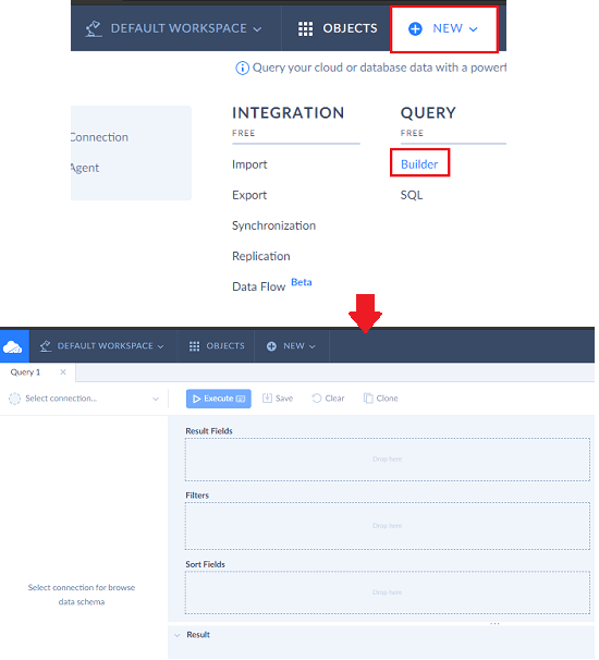 Skyvia SQL Builder