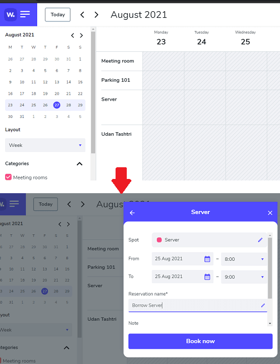 WhatSpot Booking