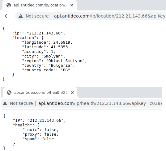 Antideo Ip Check