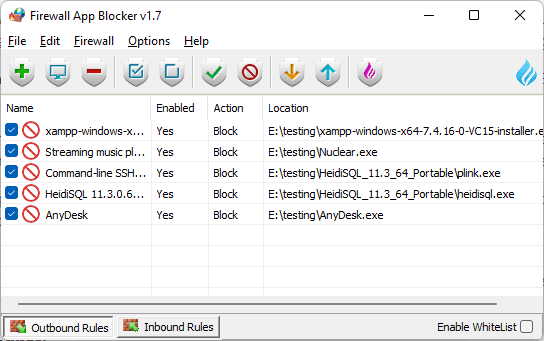 Files added to block list