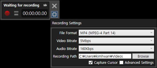 Free Screen Recorder for Windows that lets you select Desired GPU for Recording
