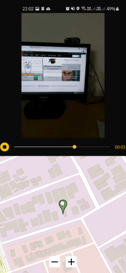 GPS Video Logger app to Record Video and Live Location Together