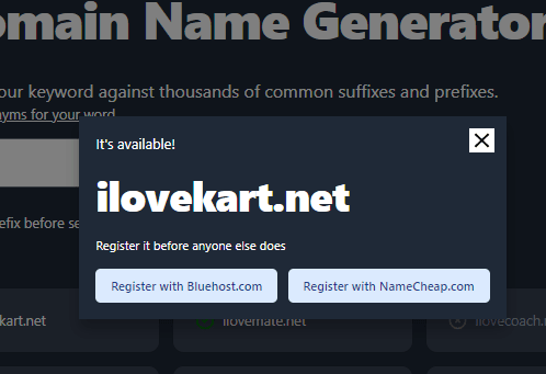 Generate a Domain Name
