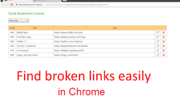 How to Bulk Delete Dead Bookmarks in Chrome based on HTTP Status