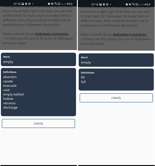 KidoBook Synonyms Antonyms