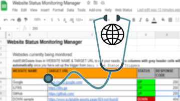 Monitor Website Uptime via Google Sheets