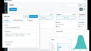 Self Hosted CRM for Teams with Leads Visualization Krayin