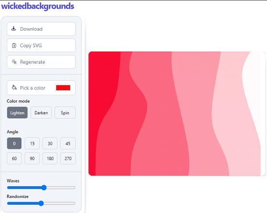 Wicked Backgrounds Wave Background Generator