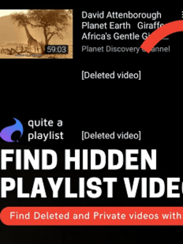 How to Find Deleted, Private Video Details from a YouTube Playlist